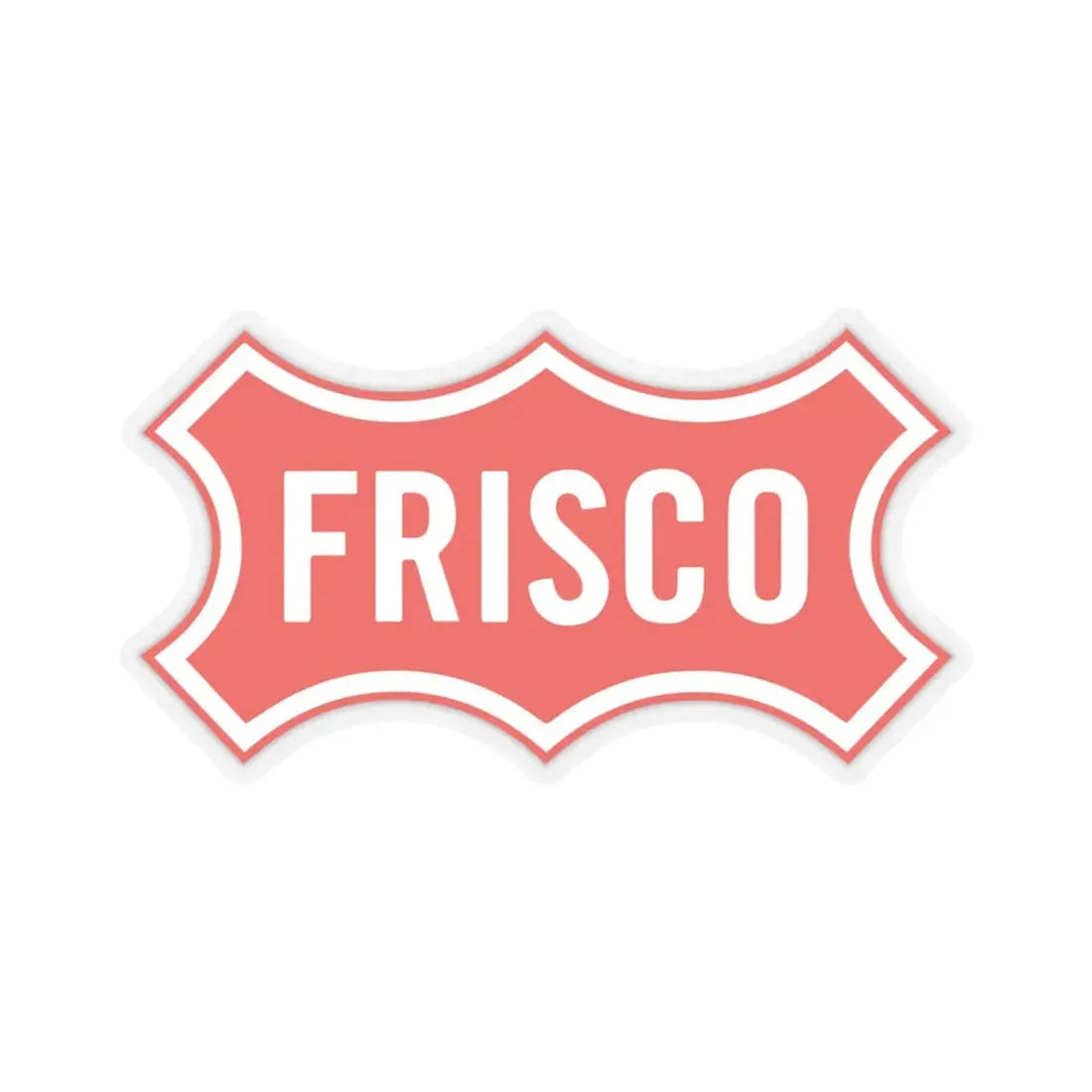 Seal of Frisco Texas - STICKER Vinyl Kiss-Cut Decal 6 Inch Transparent - The Sticker Space