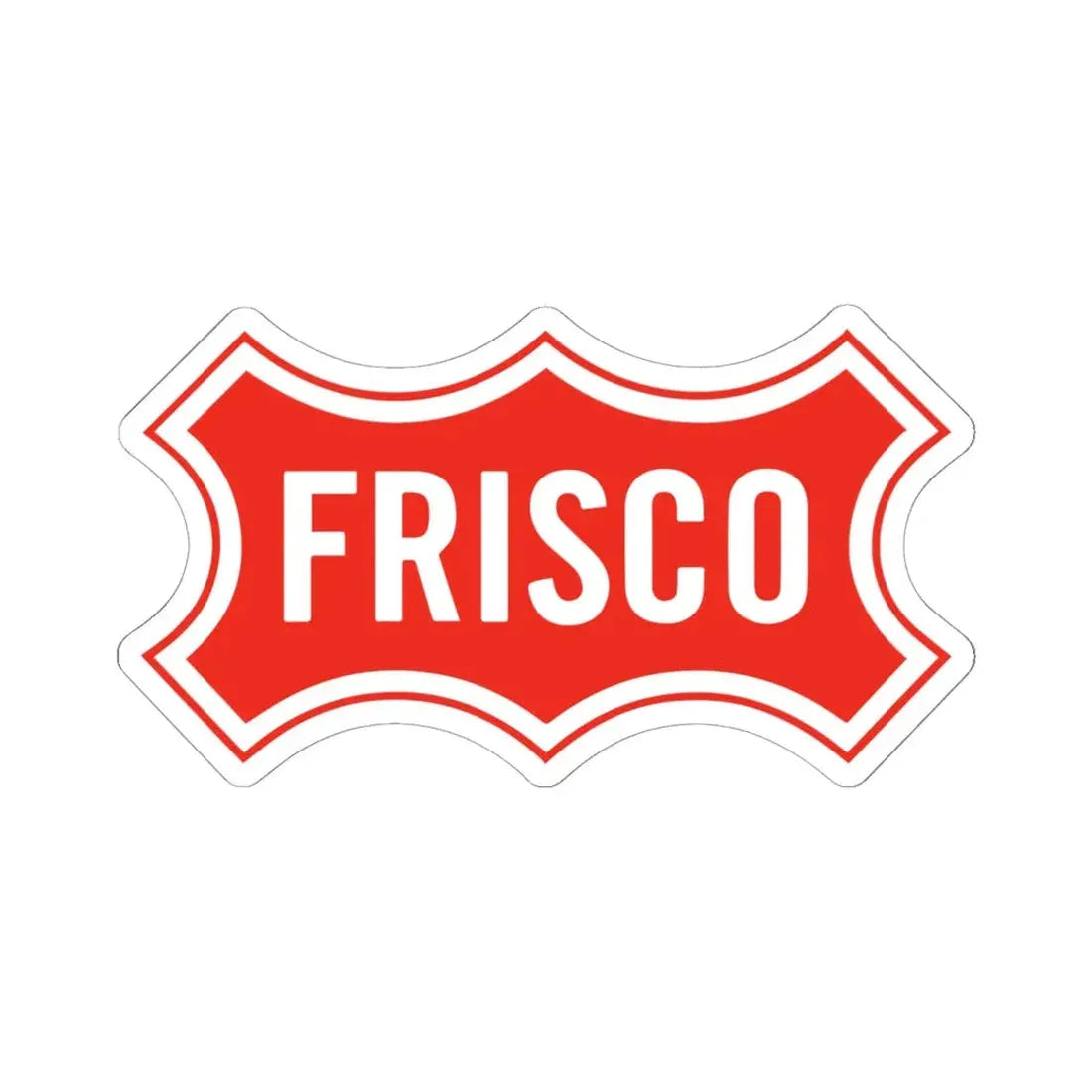 Seal of Frisco Texas - STICKER Vinyl Kiss-Cut Decal 6 Inch White - The Sticker Space