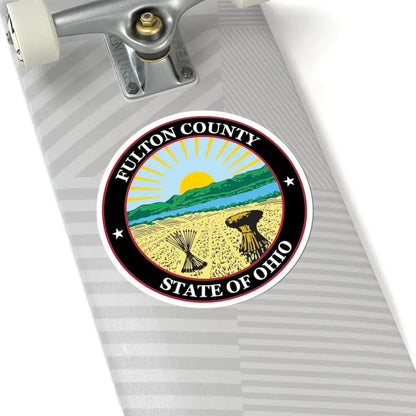 Seal of Fulton County Ohio (United States) STICKER Vinyl Kiss-Cut Decal - The Sticker Space