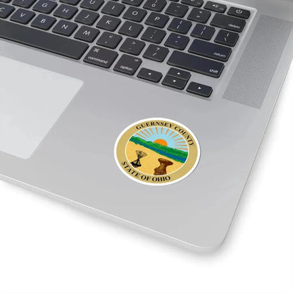 Seal of Guernsey County Ohio (United States) STICKER Vinyl Kiss-Cut Decal - The Sticker Space