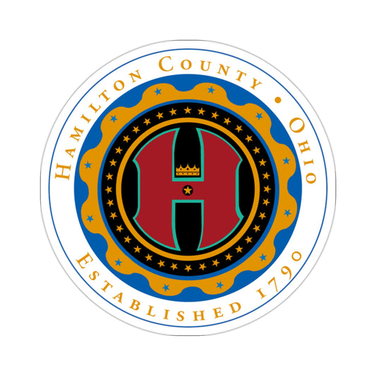 Seal of Hamilton County, Ohio 2 USA STICKER Vinyl Die-Cut Decal-2 Inch-The Sticker Space