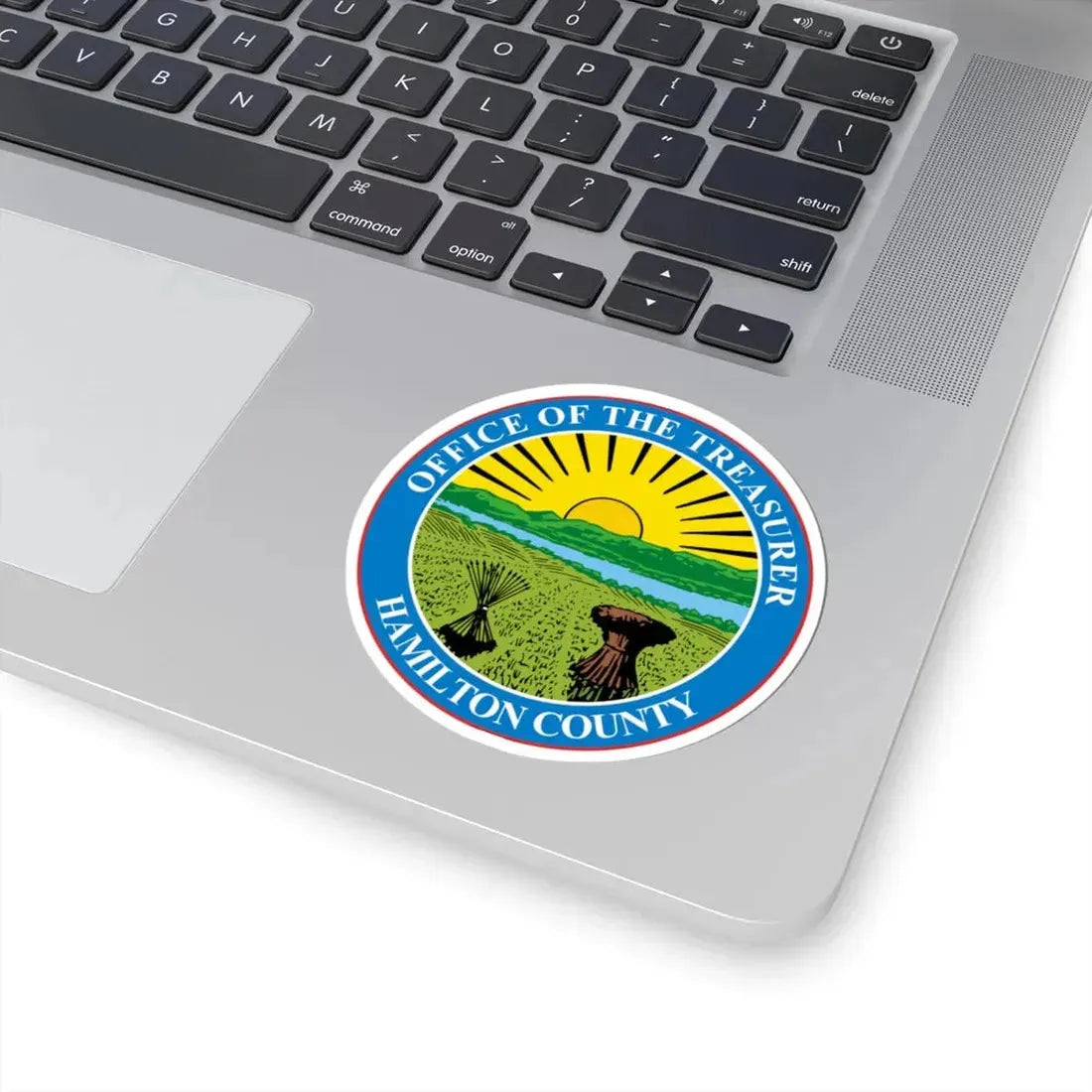 Seal of Hamilton County Ohio Treasurer (United States) STICKER Vinyl Kiss-Cut Decal - The Sticker Space