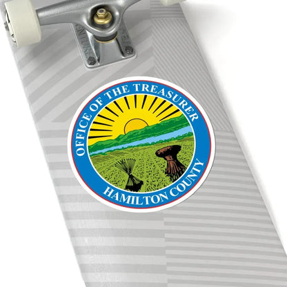 Seal of Hamilton County Ohio Treasurer (United States) STICKER Vinyl Kiss-Cut Decal - The Sticker Space