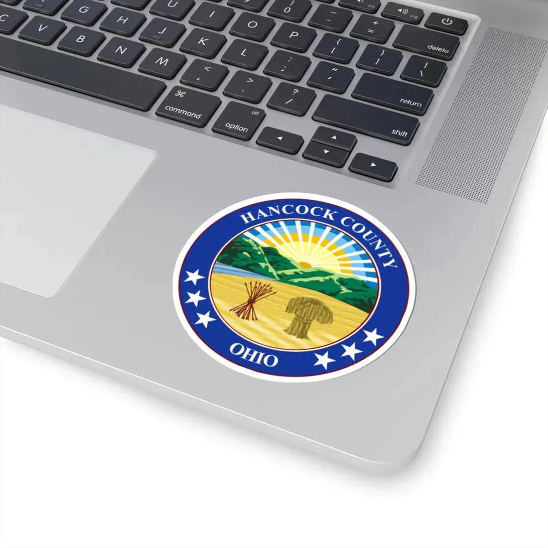 Seal of Hancock County Ohio (United States) STICKER Vinyl Kiss-Cut Decal - The Sticker Space