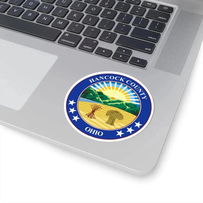 Seal of Hancock County Ohio (United States) STICKER Vinyl Kiss-Cut Decal - The Sticker Space