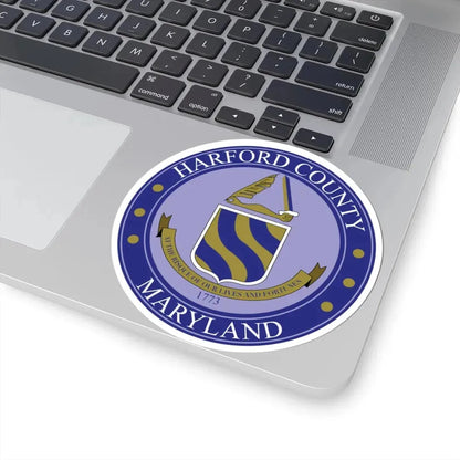 Seal of Harford County Maryland (United States) STICKER Vinyl Kiss-Cut Decal - The Sticker Space