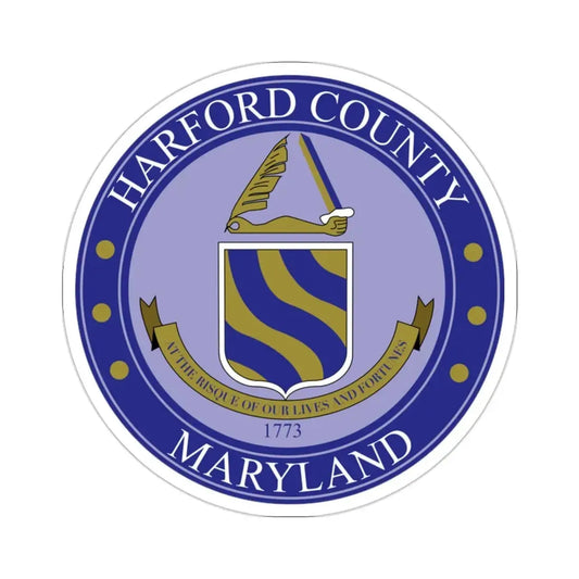 Seal of Harford County, Maryland USA STICKER Vinyl Die-Cut Decal 2 Inch - The Sticker Space