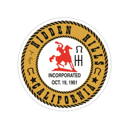 Seal of Hidden Hills California USA STICKER Vinyl Die-Cut Decal 2 Inch - The Sticker Space