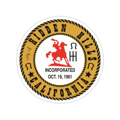 Seal of Hidden Hills California USA STICKER Vinyl Die-Cut Decal 2 Inch - The Sticker Space