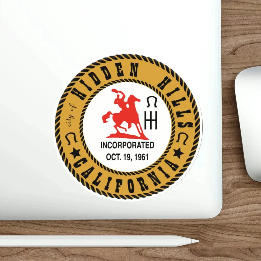 Seal of Hidden Hills California USA STICKER Vinyl Die-Cut Decal - The Sticker Space
