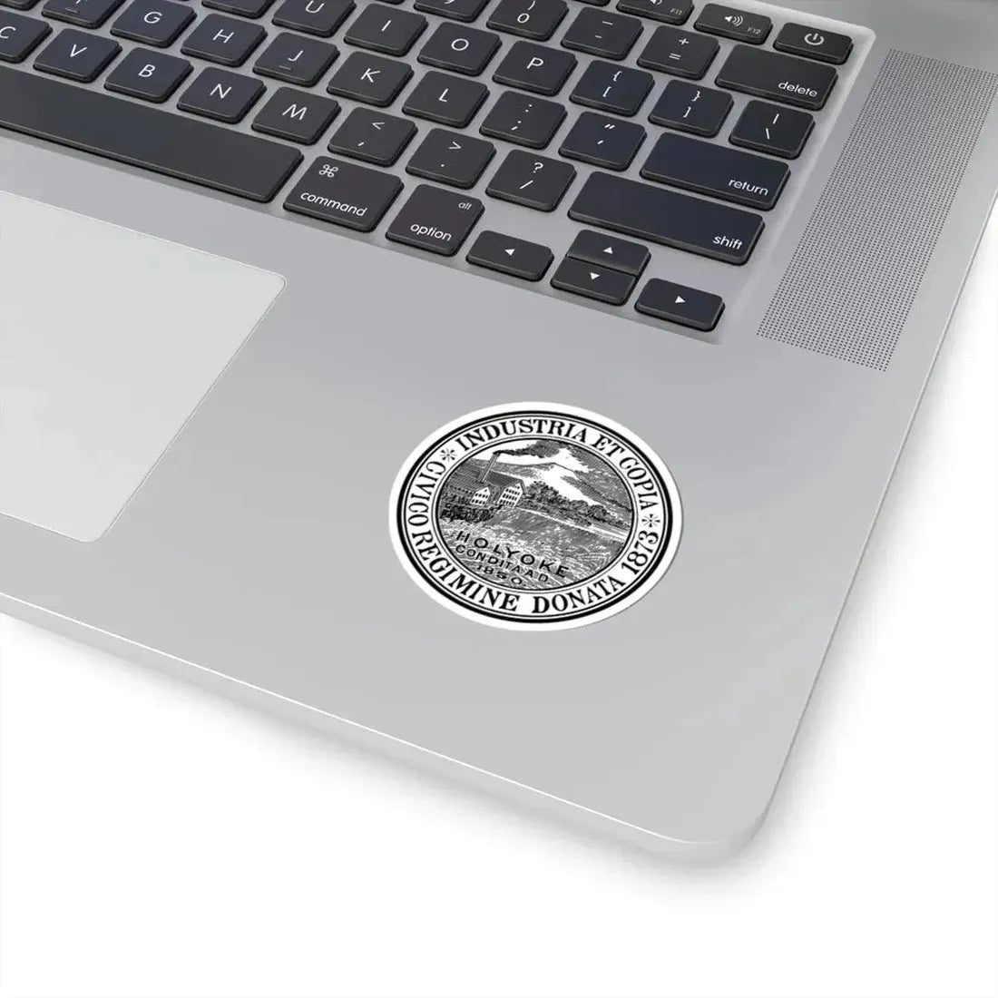 Seal of Holyoke Massachusetts - STICKER Vinyl Kiss-Cut Decal - The Sticker Space