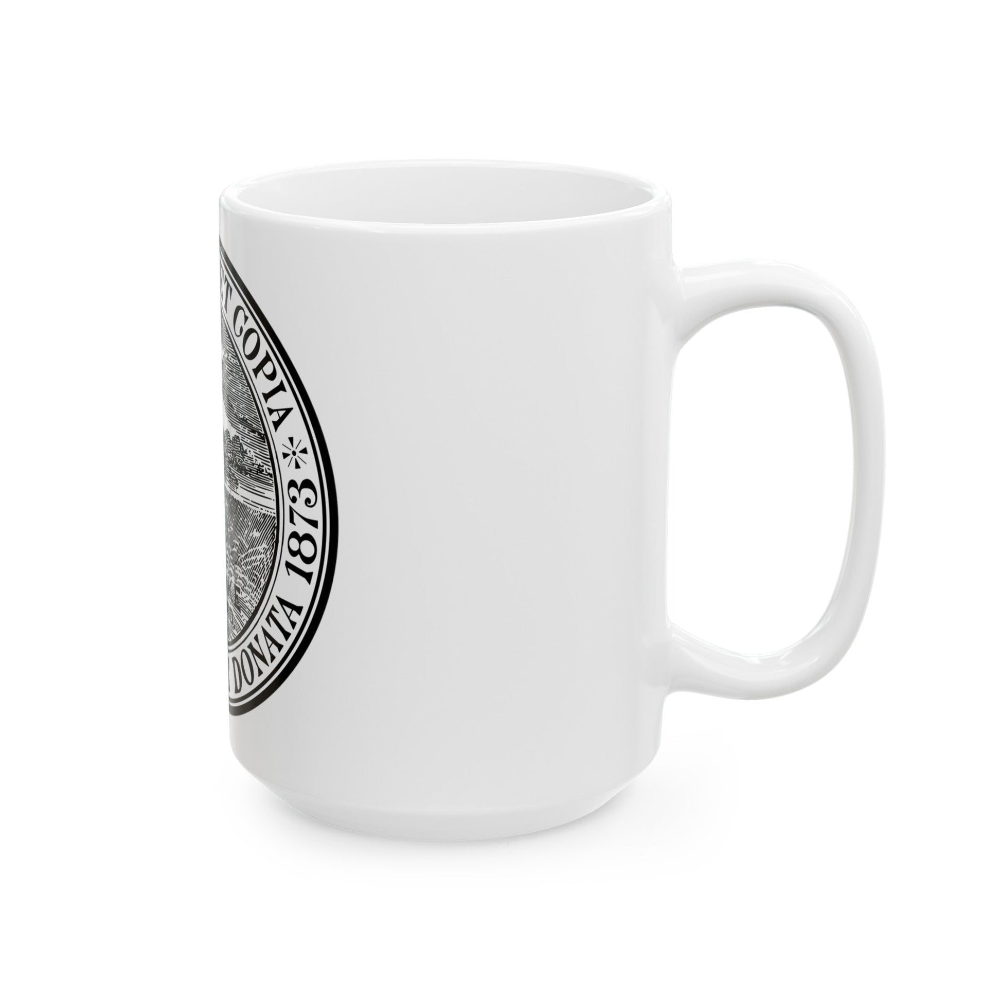 Seal of Holyoke Massachusetts - White Coffee Mug-The Sticker Space