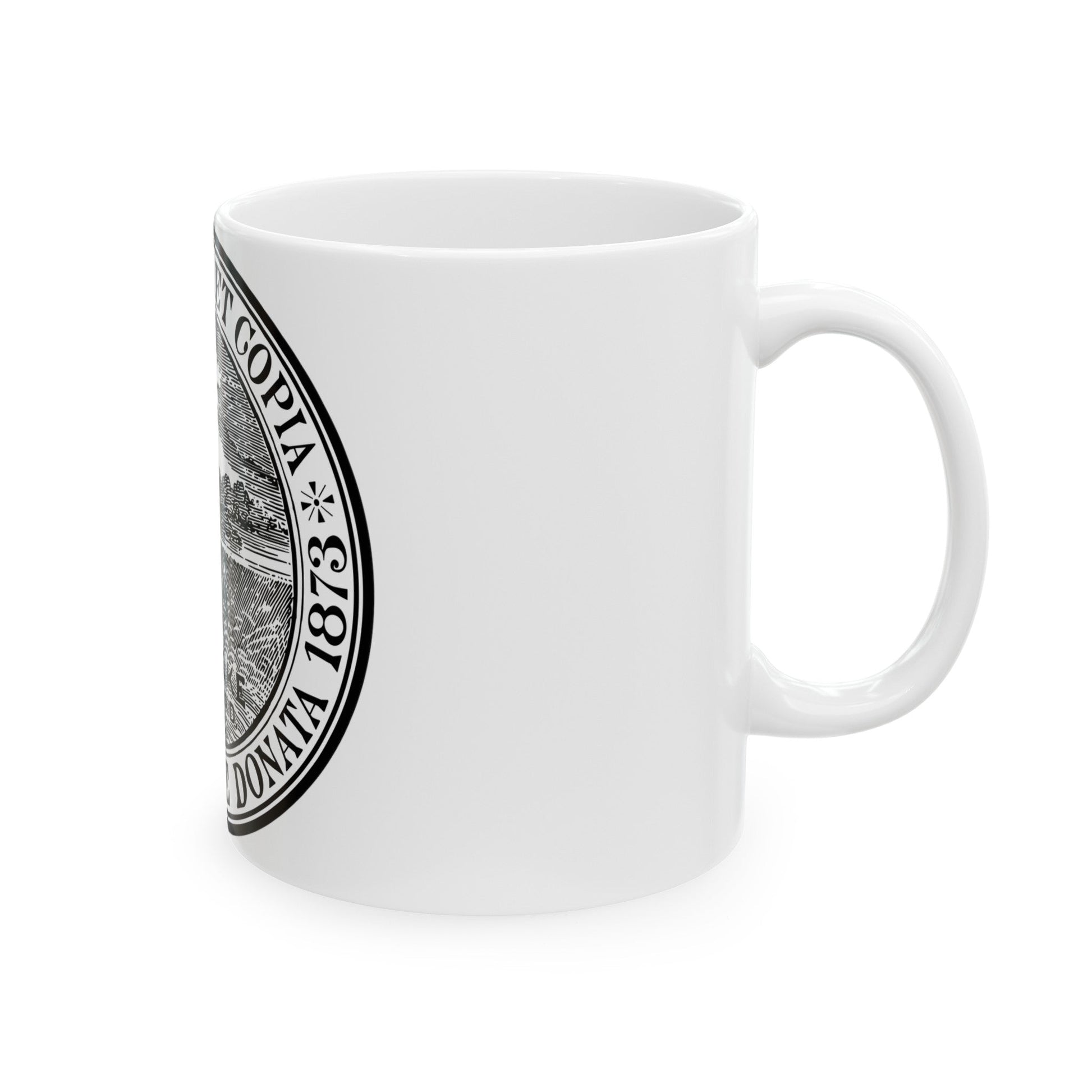 Seal of Holyoke Massachusetts - White Coffee Mug-The Sticker Space