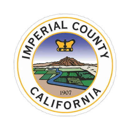 Seal of Imperial County, California USA STICKER Vinyl Die-Cut Decal 2 Inch - The Sticker Space