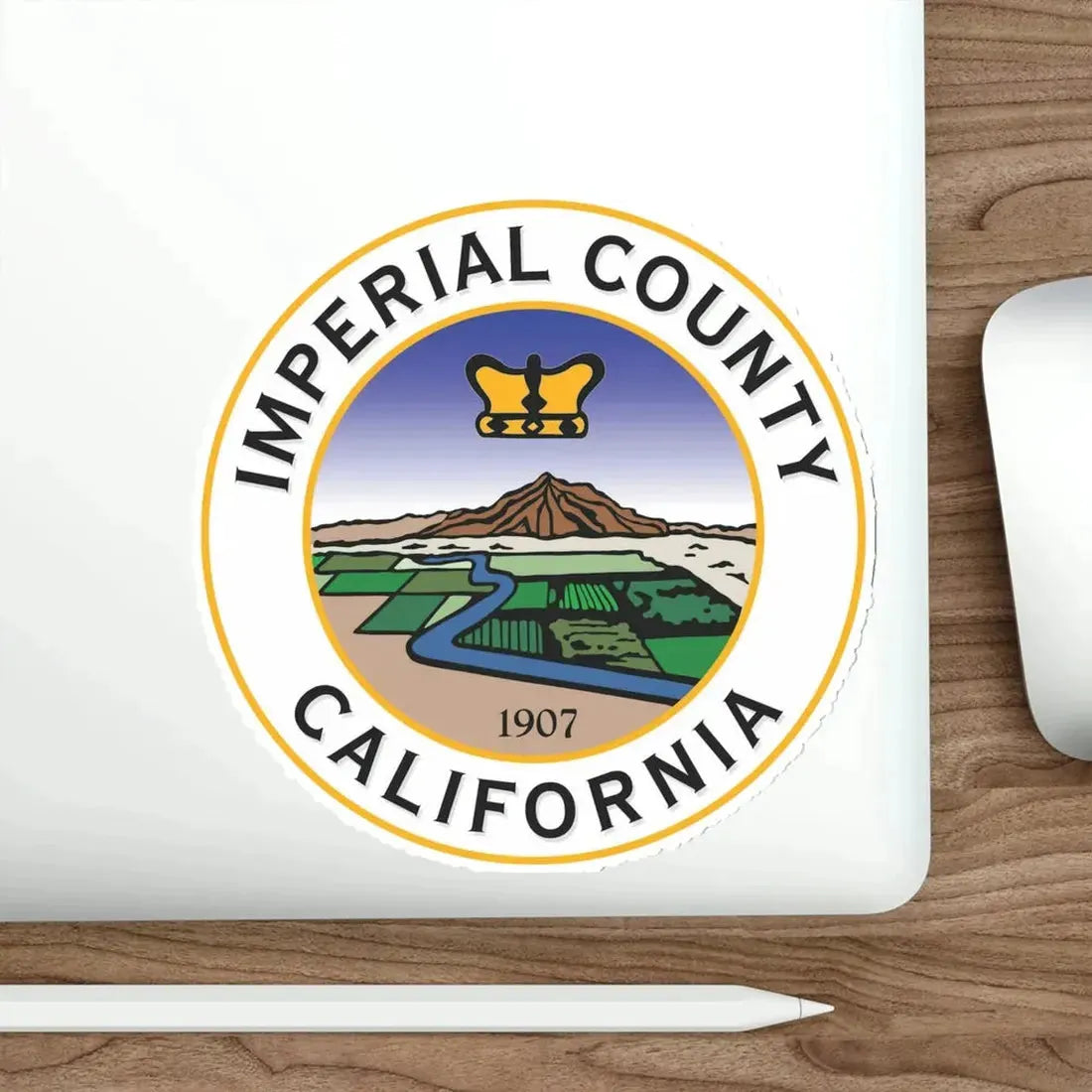 Seal of Imperial County, California USA STICKER Vinyl Die-Cut Decal - The Sticker Space
