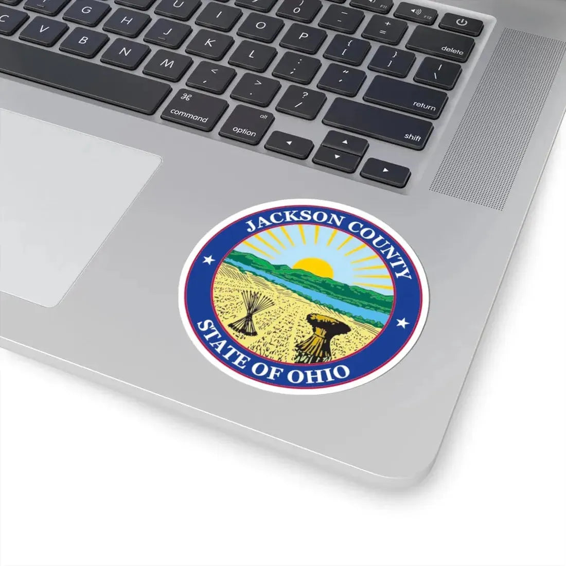 Seal of Jackson County Ohio (United States) STICKER Vinyl Kiss-Cut Decal - The Sticker Space