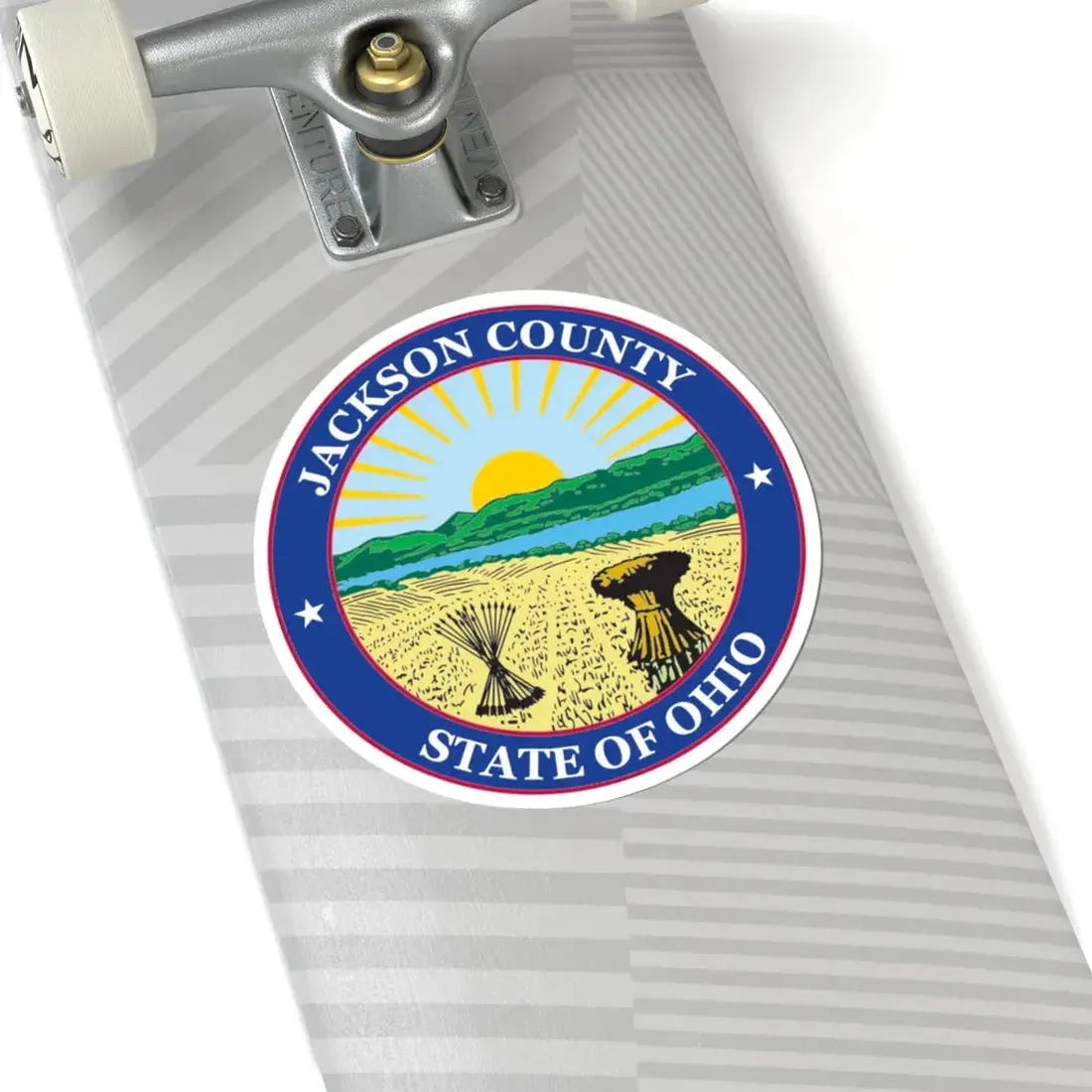 Seal of Jackson County Ohio (United States) STICKER Vinyl Kiss-Cut Decal - The Sticker Space