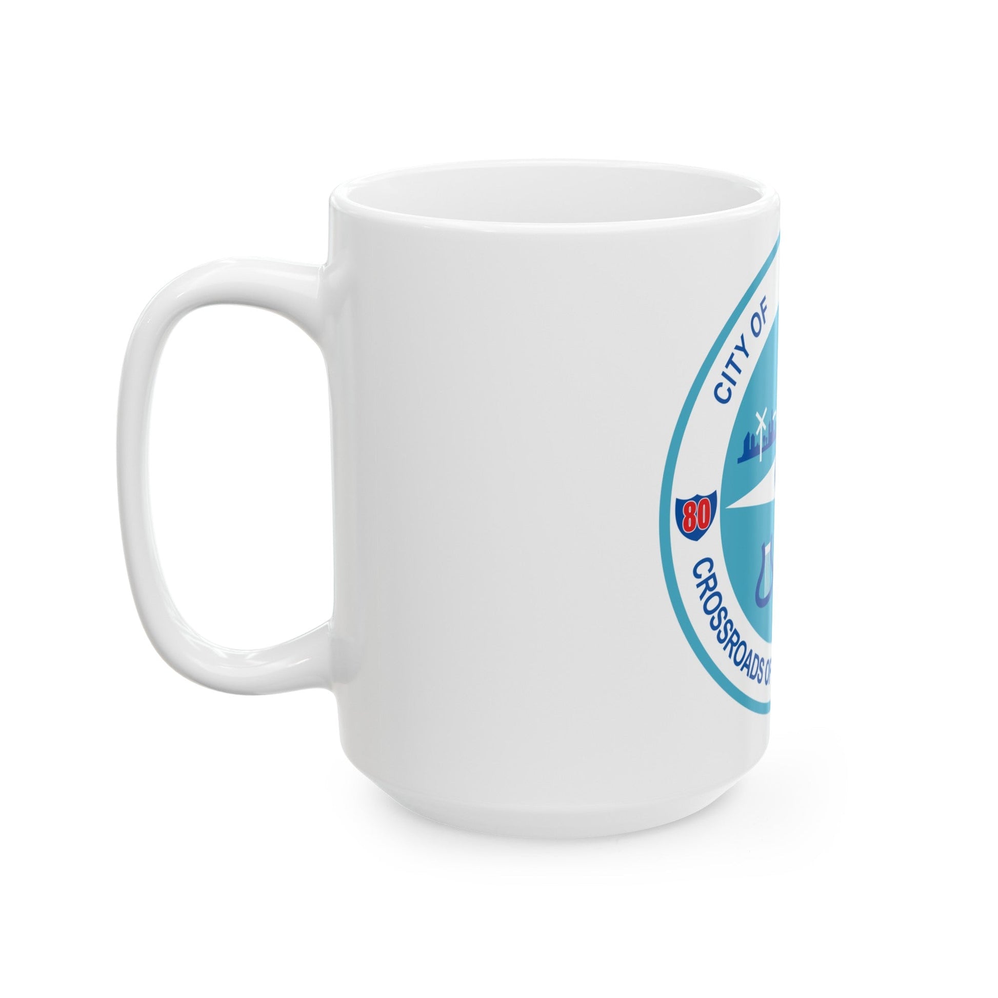 Seal of Joliet Illinois - White Coffee Mug-The Sticker Space