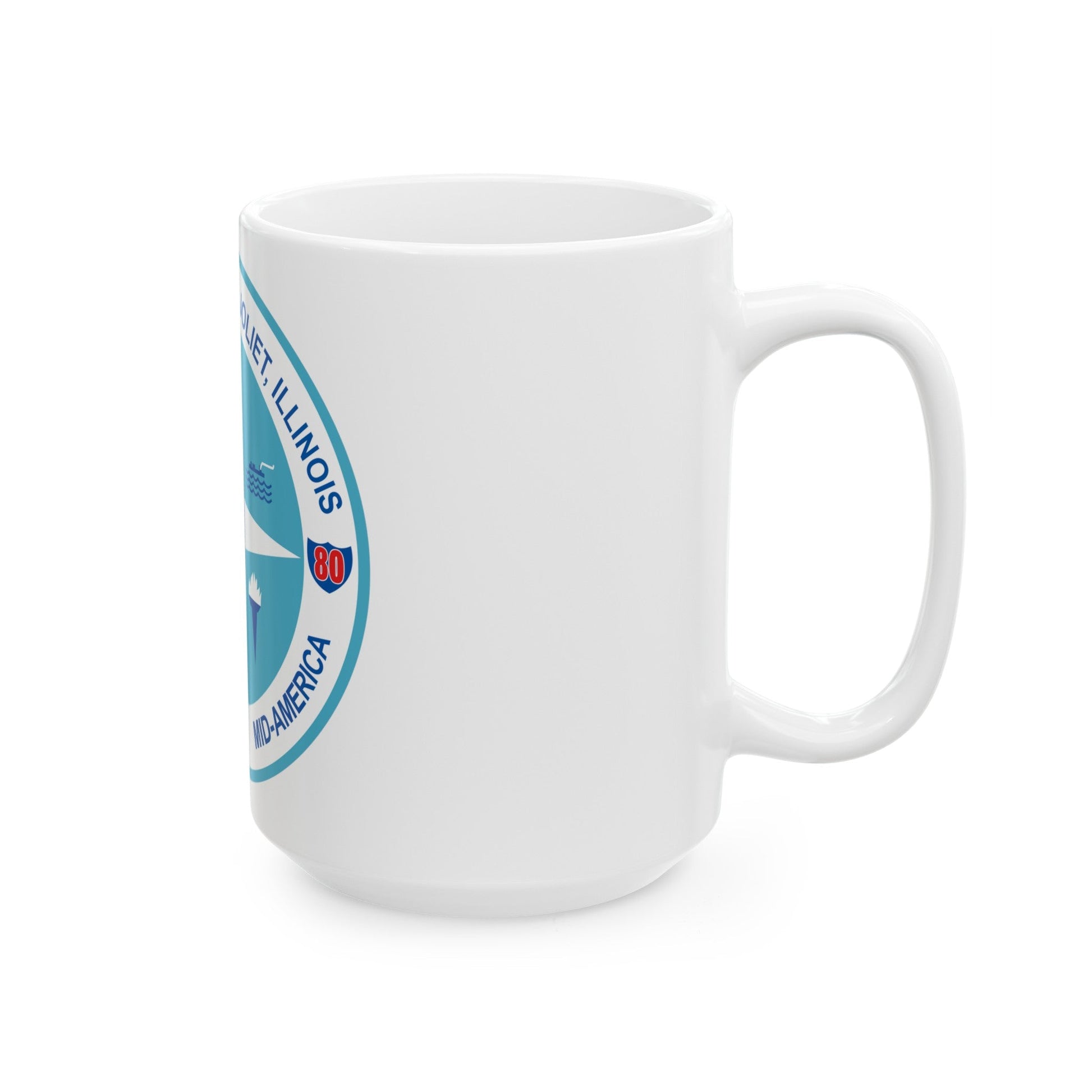 Seal of Joliet Illinois - White Coffee Mug-The Sticker Space