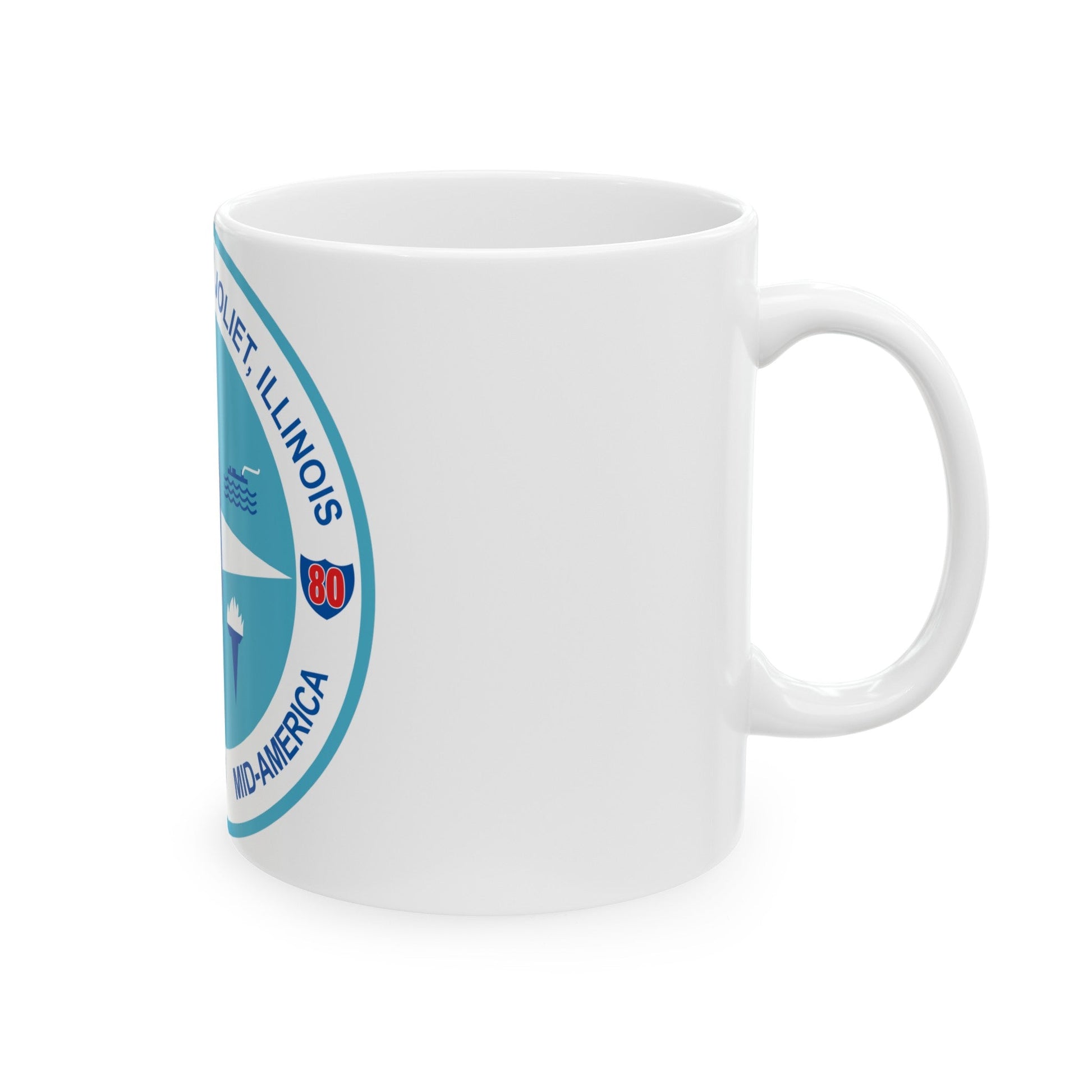 Seal of Joliet Illinois - White Coffee Mug-The Sticker Space