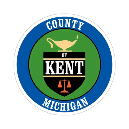 Seal of Kent County, Michigan USA STICKER Vinyl Die-Cut Decal 2 Inch - The Sticker Space