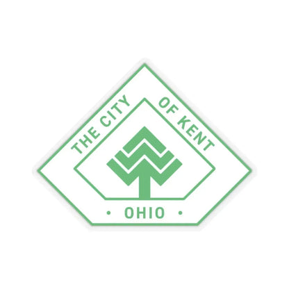 Seal of Kent Ohio (United States) STICKER Vinyl Kiss-Cut Decal 2 Inch Transparent - The Sticker Space