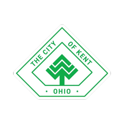 Seal of Kent Ohio (United States) STICKER Vinyl Kiss-Cut Decal 2 Inch White - The Sticker Space
