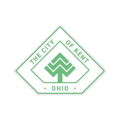 Seal of Kent Ohio (United States) STICKER Vinyl Kiss-Cut Decal 3 Inch Transparent - The Sticker Space