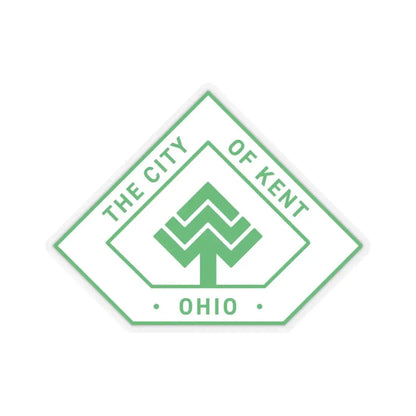 Seal of Kent Ohio (United States) STICKER Vinyl Kiss-Cut Decal 4 Inch Transparent - The Sticker Space