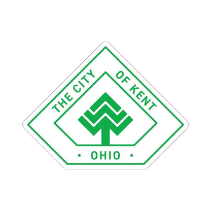 Seal of Kent Ohio (United States) STICKER Vinyl Kiss-Cut Decal 6 Inch White - The Sticker Space