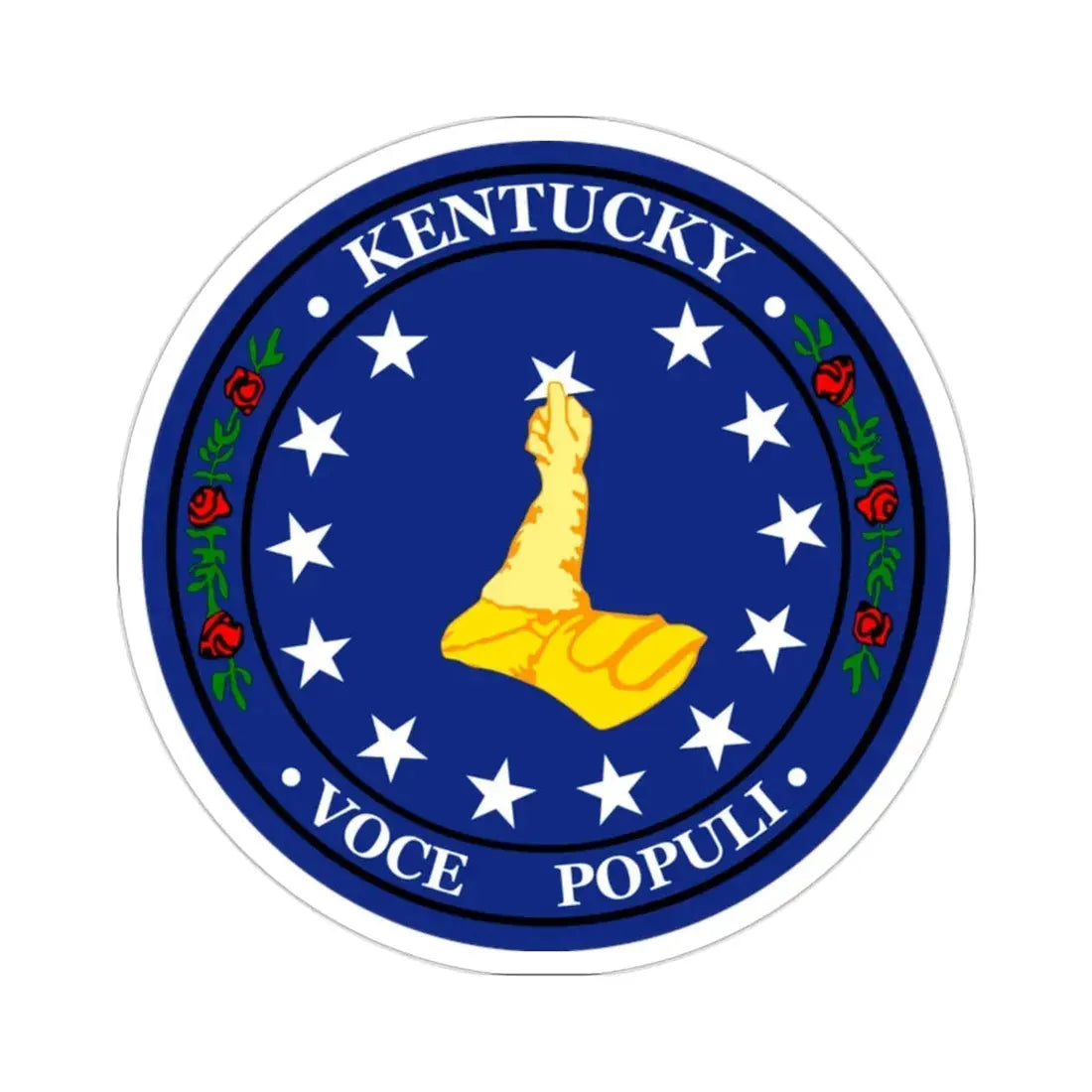 Seal of Kentucky Confederate Shadow Government STICKER Vinyl Die-Cut Decal 2 Inch - The Sticker Space