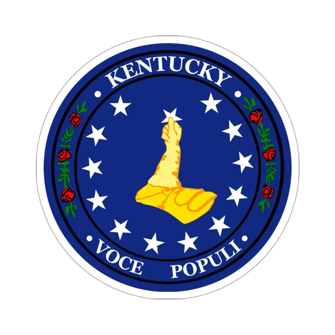Seal of Kentucky Confederate Shadow Government STICKER Vinyl Die-Cut Decal 3 Inch - The Sticker Space