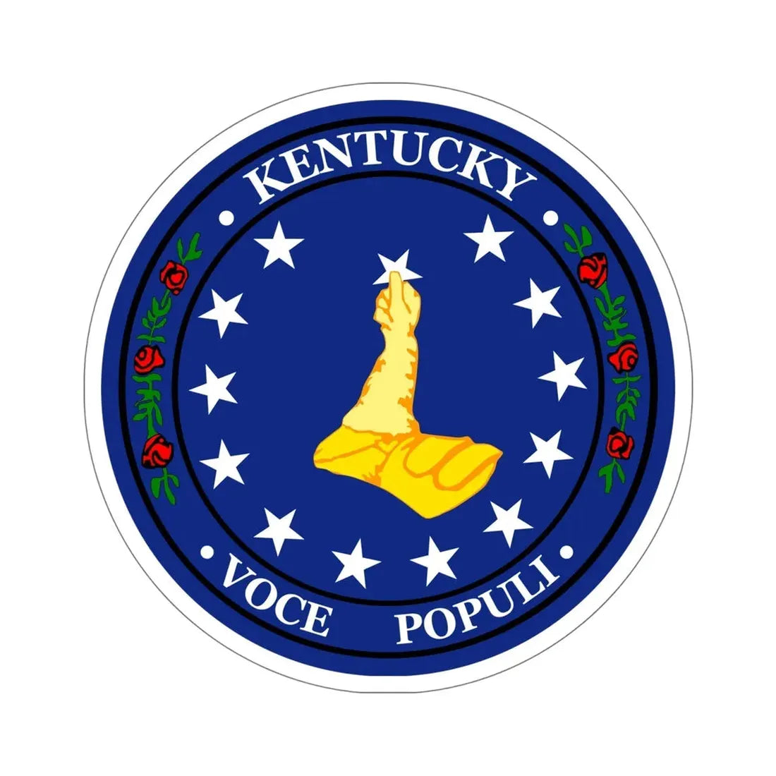 Seal of Kentucky Confederate Shadow Government STICKER Vinyl Die-Cut Decal 6 Inch - The Sticker Space