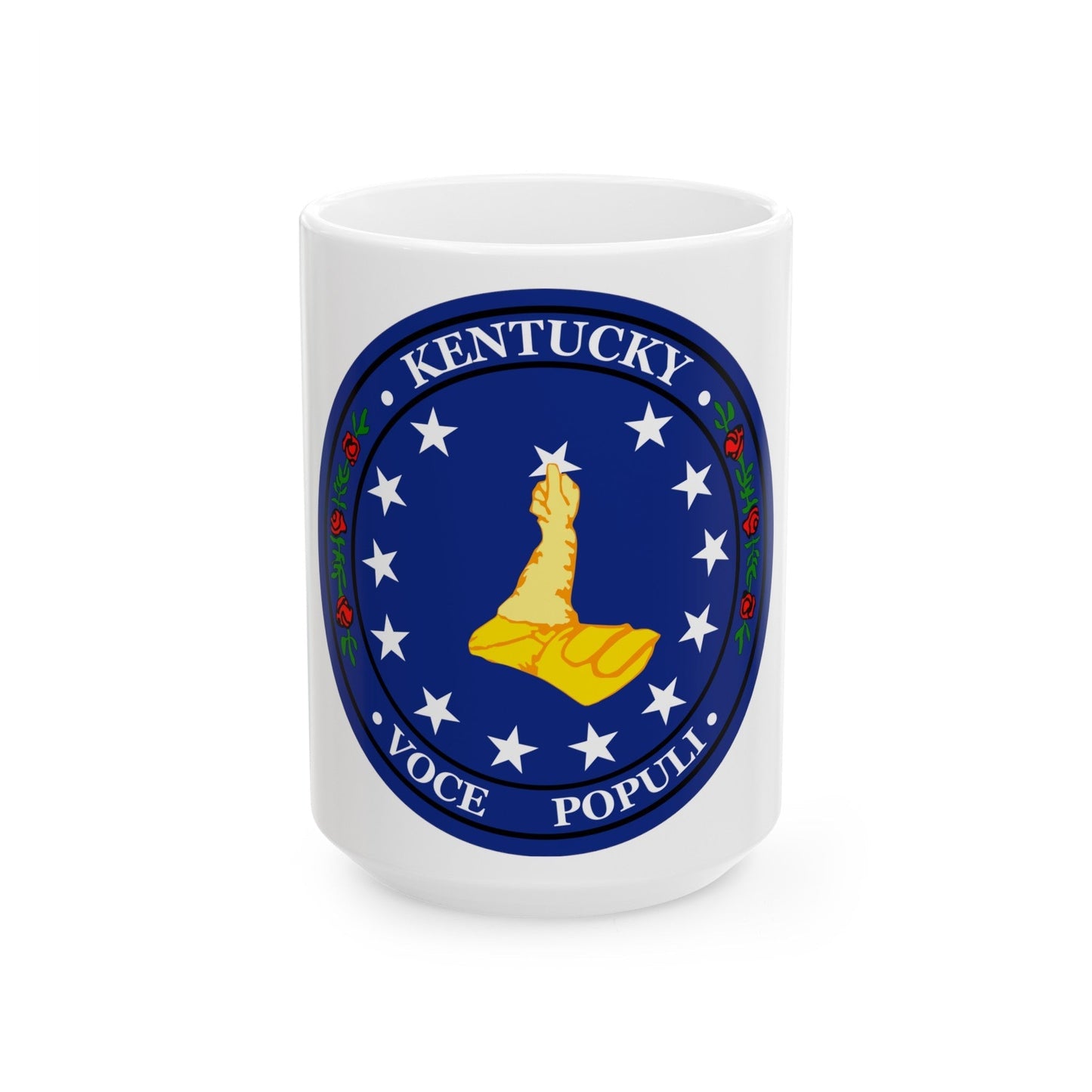 Seal of Kentucky Confederate Shadow Government - White Coffee Mug-15oz-The Sticker Space