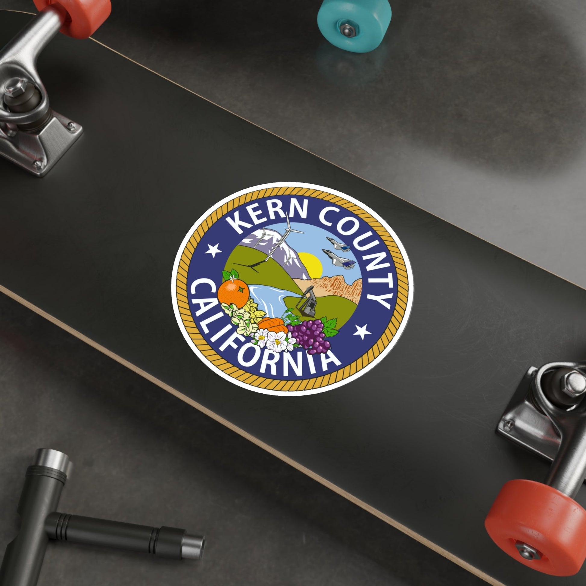 Seal of Kern County, California USA STICKER Vinyl Die-Cut Decal-The Sticker Space