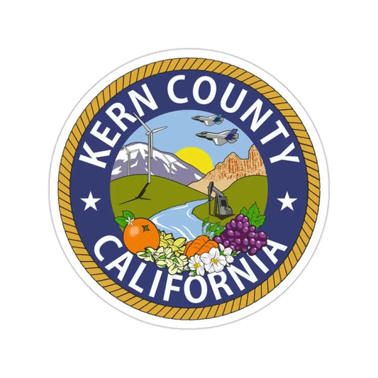 Seal of Kern County, California USA STICKER Vinyl Die-Cut Decal 2 Inch - The Sticker Space