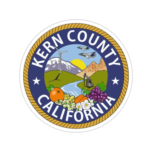 Seal of Kern County, California USA STICKER Vinyl Die-Cut Decal 2 Inch - The Sticker Space