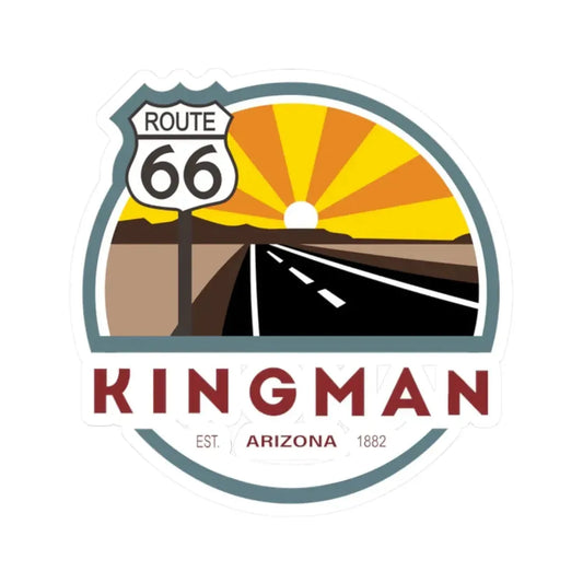Seal of Kingman Arizona (United States) STICKER Vinyl Kiss-Cut Decal 2 Inch White - The Sticker Space
