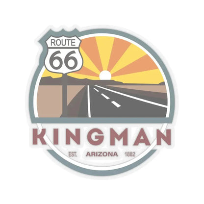 Seal of Kingman Arizona (United States) STICKER Vinyl Kiss-Cut Decal 3 Inch Transparent - The Sticker Space
