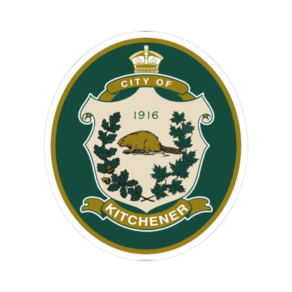 Seal of Kitchener Canada (Canada) (Coat of Arms) STICKER Vinyl Kiss-Cut Decal - The Sticker Space