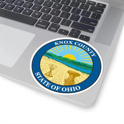 Seal of Knox County Ohio (United States) STICKER Vinyl Kiss-Cut Decal - The Sticker Space