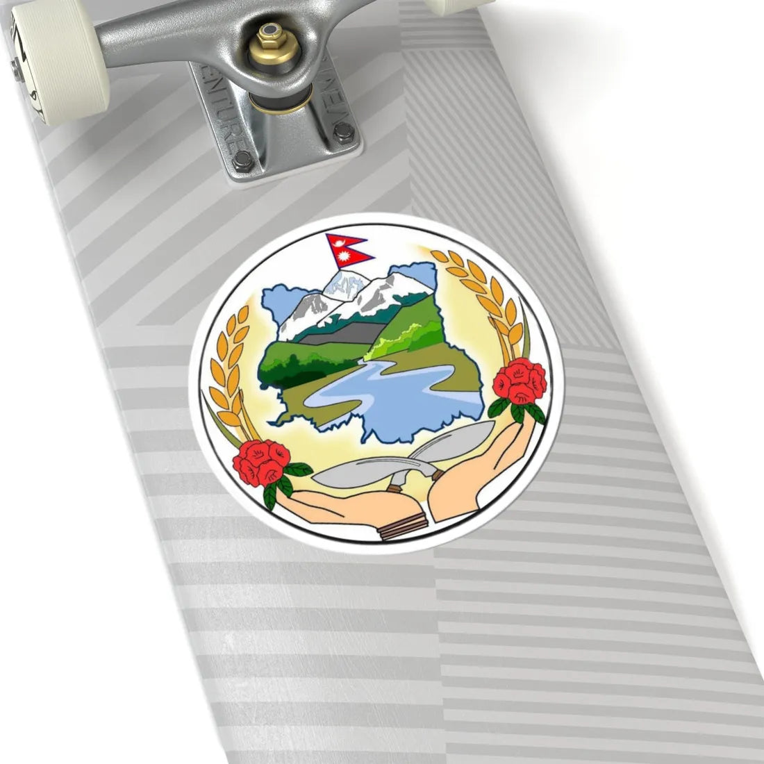 Seal of Koshi Pradesh alternative (Nepal) (Coat of Arms) STICKER Vinyl Kiss-Cut Decal - The Sticker Space
