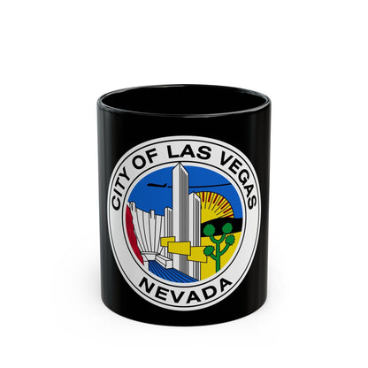 Seal of Las Vegas Nevada - Black Coffee Mug-11oz-The Sticker Space