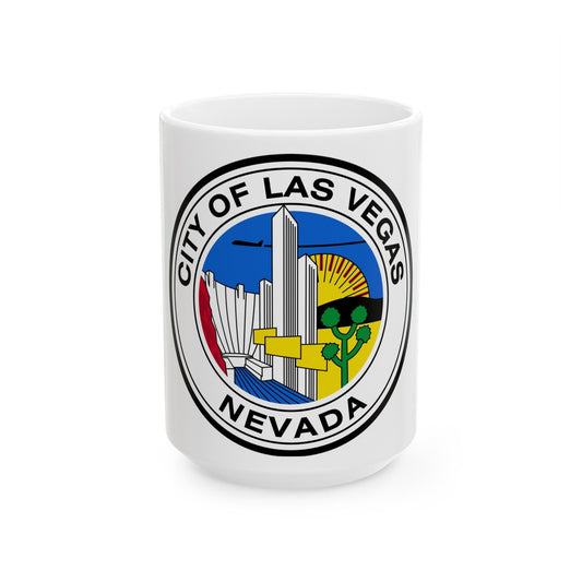 Seal of Las Vegas Nevada - White Coffee Mug-15oz-The Sticker Space