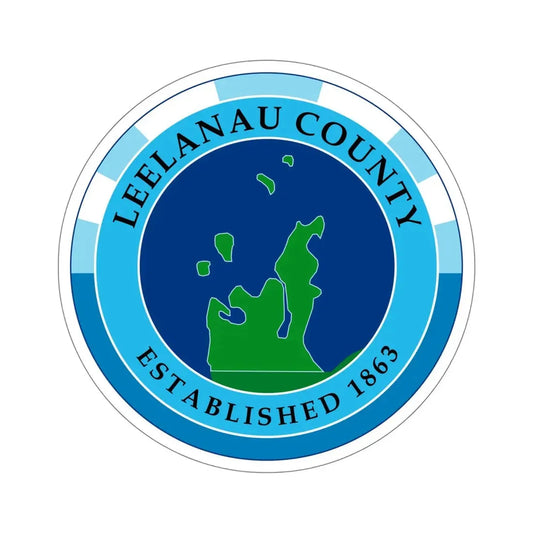 Seal of Leelanau County, Michigan USA STICKER Vinyl Die-Cut Decal 6 Inch - The Sticker Space