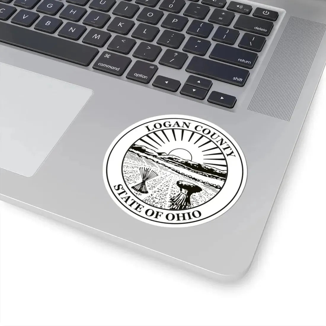 Seal of Logan County Ohio (United States) STICKER Vinyl Kiss-Cut Decal - The Sticker Space