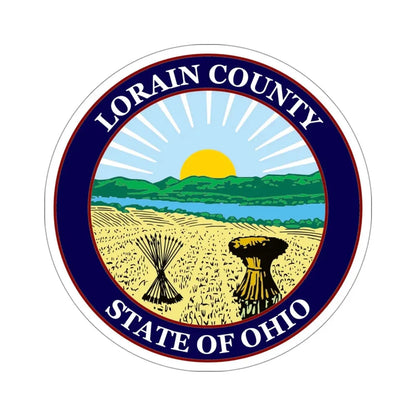 Seal of Lorain County, Ohio USA STICKER Vinyl Die-Cut Decal 4 Inch - The Sticker Space