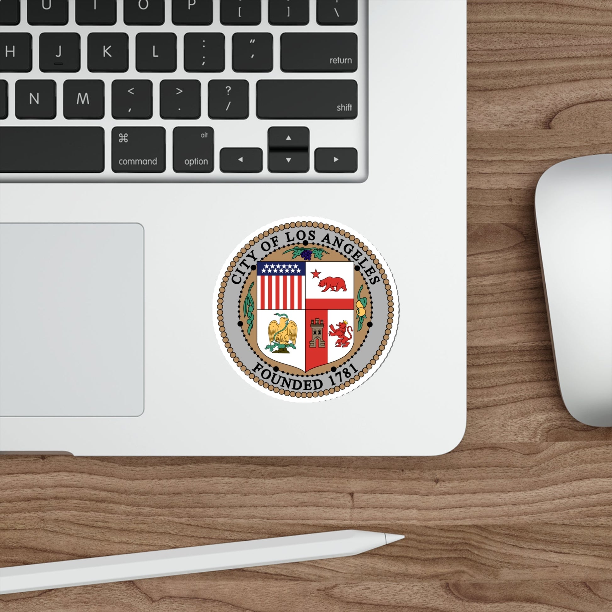 Seal of Los Angeles CA USA STICKER Vinyl Die-Cut Decal-The Sticker Space