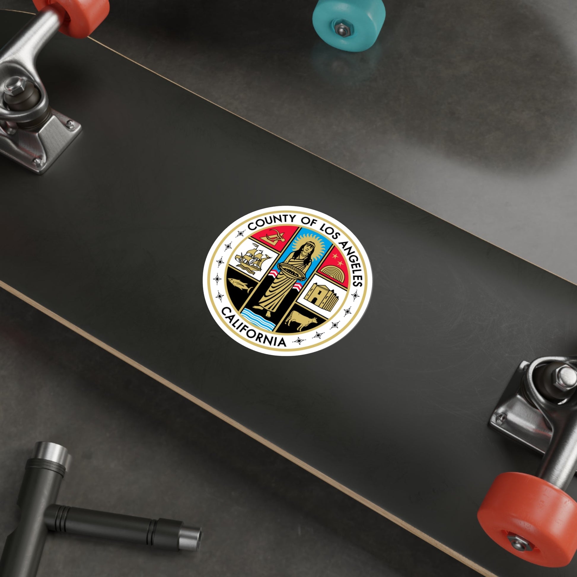 Seal of Los Angeles County, California USA STICKER Vinyl Die-Cut Decal-The Sticker Space