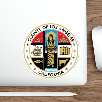 Seal of Los Angeles County, California USA STICKER Vinyl Die-Cut Decal-The Sticker Space